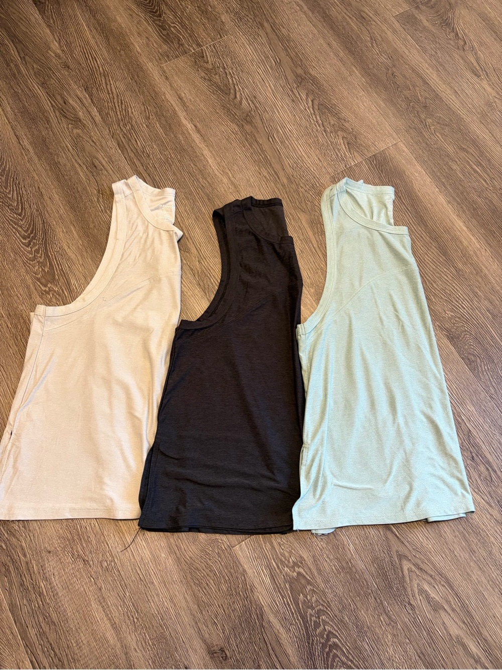 Old Navy Women's Tank Top Trio — Black, Cream, Mint Green